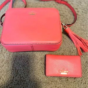 Kate Spade Kingston Drive Arla Tassel Camera Crossbody bag with matching wallet